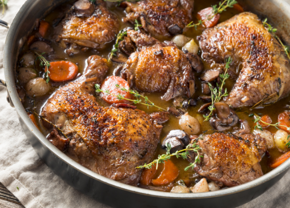 Bordeaux wines effortlessly complement a range of dishes, from the robust elegance of Coq au Vin to the rich depths of Beef Bourguignon.